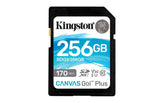 Memoria kingston sdxc canvas go! Plus 170rc10 uhs-i u3 v30 (sdg3/256gb)